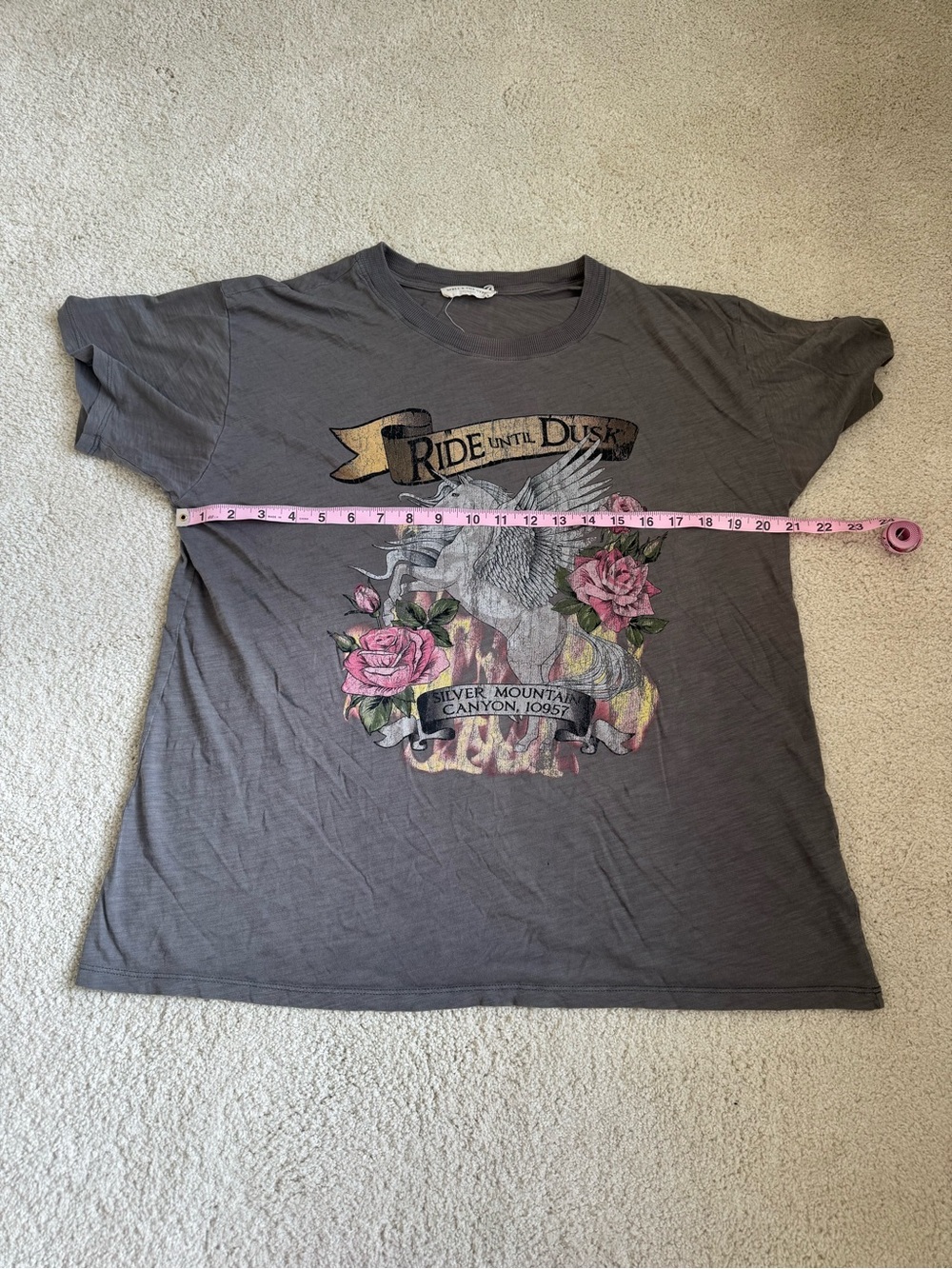 Spell & The Gypsy Collective Ride Until Dusk Biker Tee Medium Gray - Picture 10 of 11